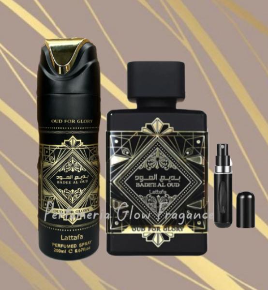 LATTAFA OUD FOR GLORY EN CAJA MAS SPRAY